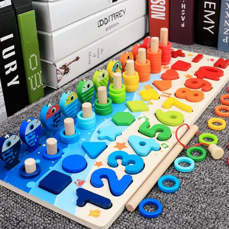 לוח לימודי מעץ מונטסורי לילדים